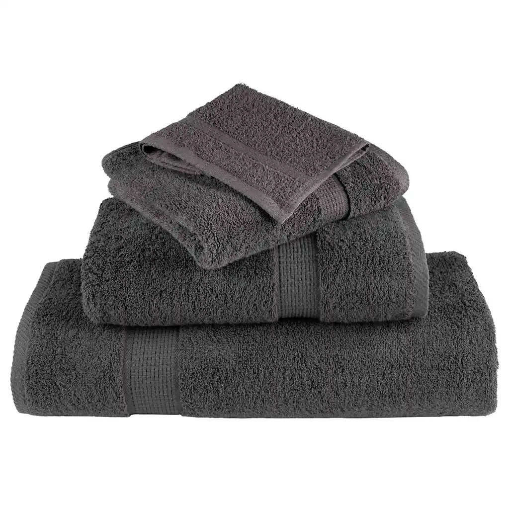 Asciugamano per Ospiti SOLUND 2 pcs Antracite 15 x 21 cm 137144