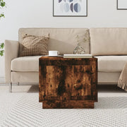 Tavolino da Salotto-Tavolino da soggiorno-Tavolo Rovere Fumo 51x50x44 cm Legno Multistrato