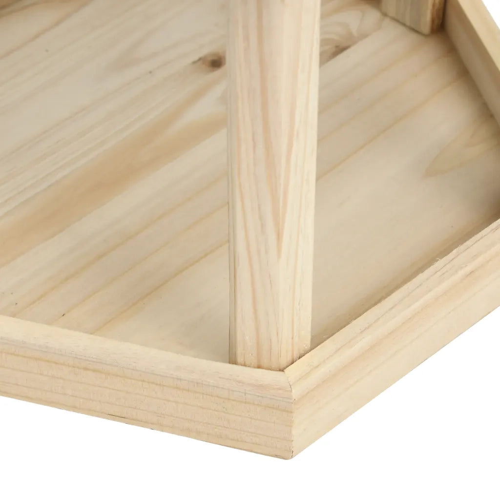 Mangiatoia per Uccelli Autoportante in Legno di Abete 33x106 cm cod mxl 42996