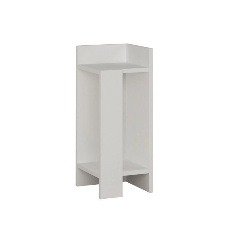 Tavolino comodino di design Elos colore bianco 25x25x60h destro