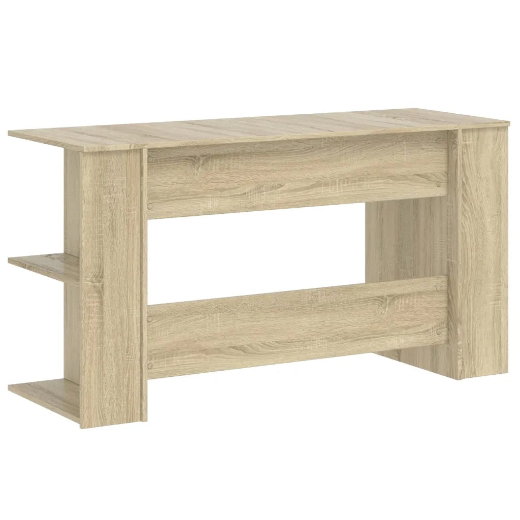 Scrivania | Tavolo da Ufficio Rovere Sonoma 140x50x75 cm in Legno Multistrato