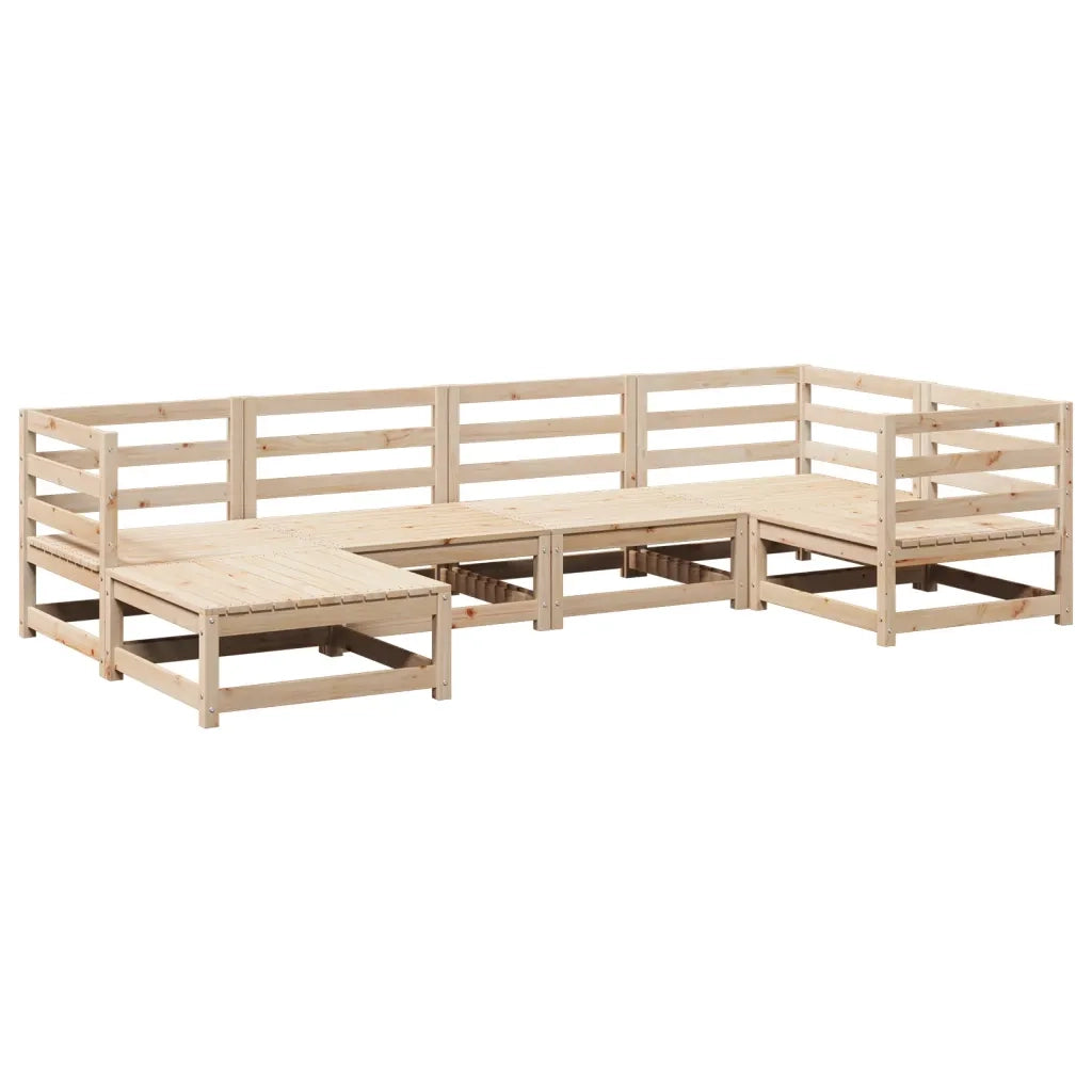 Set Divani da Giardino 6 pz in Legno Massello di Pino 3299519