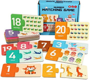 Giocattoli per Natale, puzzle per bambini con numeri, flashcard educativi per neonati, giocattoli in carta