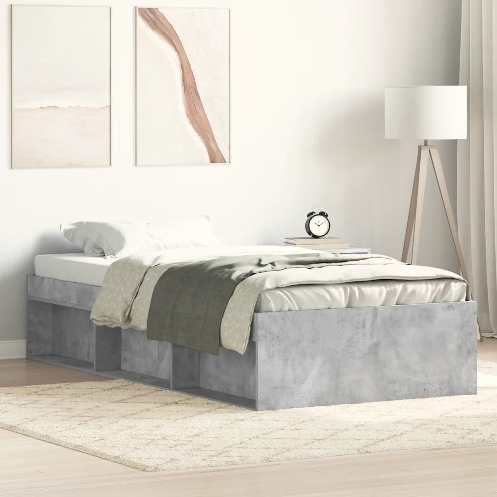 Giroletto-Struttura Letto Grigio Cemento 100x200 cm