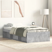 Giroletto-Struttura Letto Grigio Cemento 100x200 cm