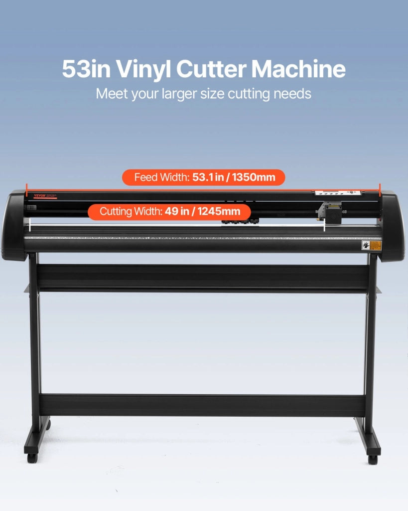 Plotter da Taglio in Vinile 1350 mm con Software Signmaster e Supporto da Pavimento Regolabile per Fai da Te