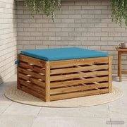 Cuscino per Sedia in Unico Pezzo SOEST 100% Poliestere Azzurro 944627