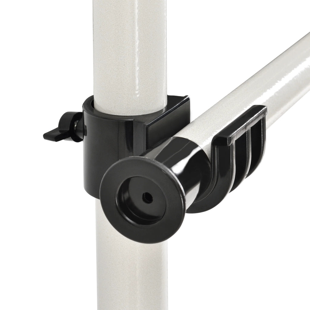 Appendiabiti telescopico regolabile supporto per guardaroba 305 cm bianco 03_0003505