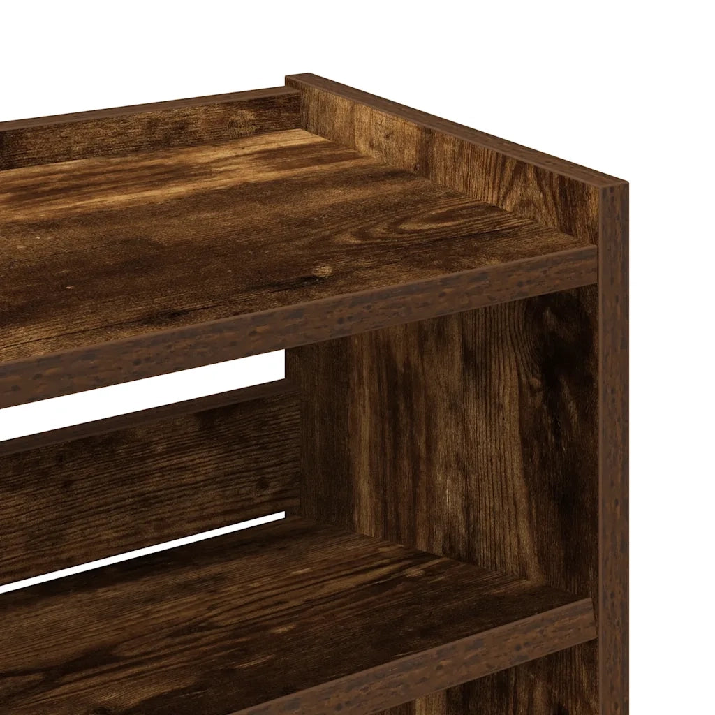 Scarpiera Rovere Fumo 60x25x62 cm in Legno Multistrato