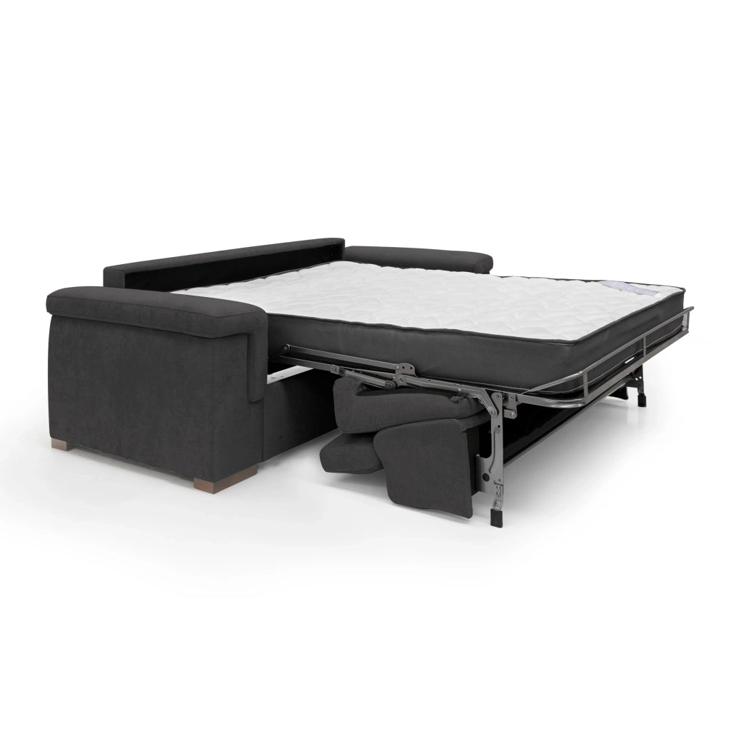 Giunone Divano letto mat. H18 220 cm (mat. 140x197 cm) nero