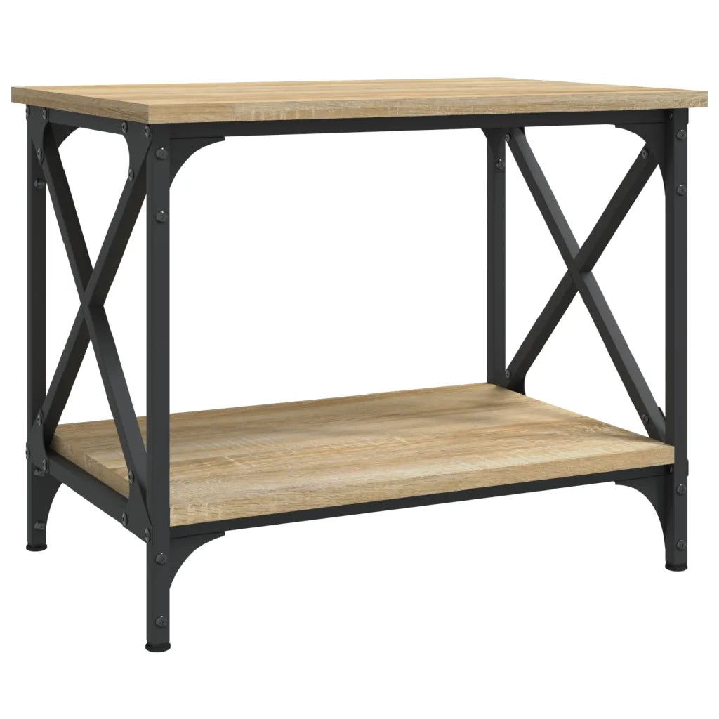 Tavolino Rovere Sonoma 55x38x45 cm in Legno Multistrato 823328