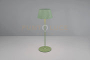 SUAREZ LAMPADA DA TAVOLO RICARICABILE METALLO PISTACCHIO REGOLAZIONE INTESITA' TOUCH IP 44 H.39CM  LED 1,5W 200lm, 3000K