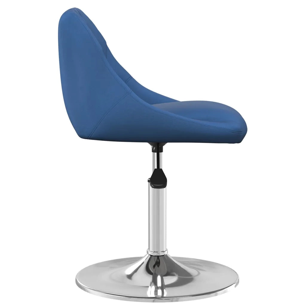 Sedie da Pranzo Girevoli 2 pz Blu in Velluto 335287