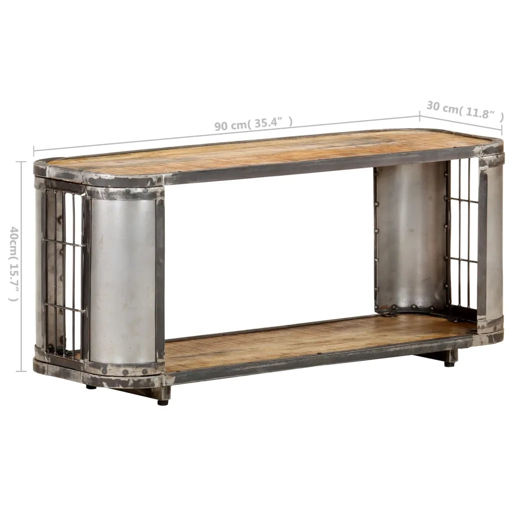 Mobile Porta TV 90x30x40 cm in Legno Massello di Mango 321959