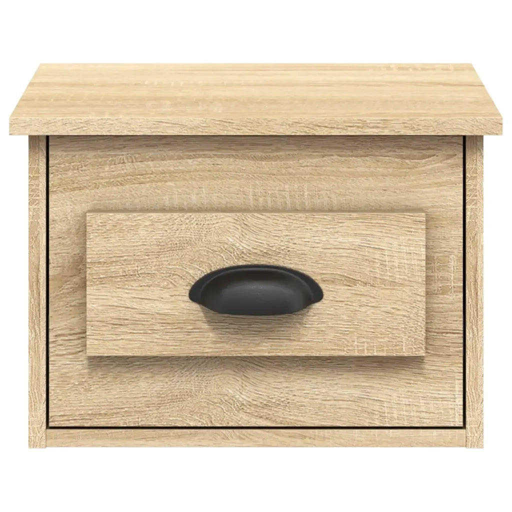 Comodino | Armadio da Notte | Mobiletto da notte a Parete Rovere Sonoma 41,5x36x28 cm