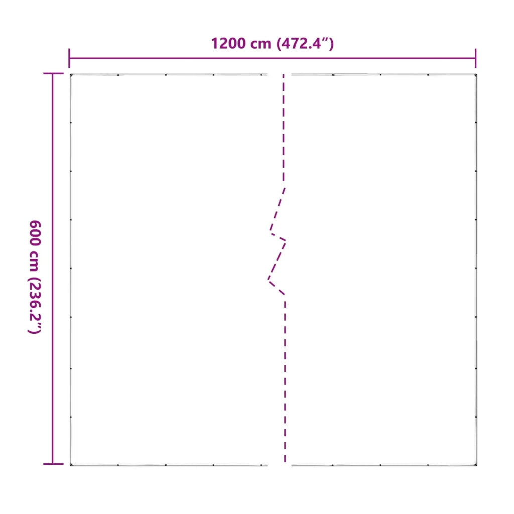 Copertura per Piante Trasparente 6 x 12 m PVC CFW8398820