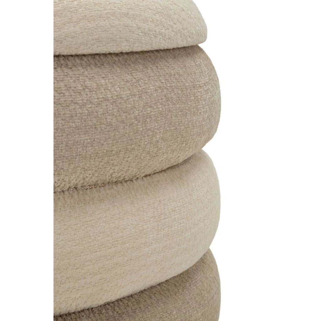 Set 2 Pouf Contenitore Stile Nordico