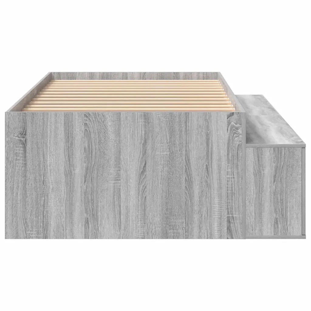 Struttura del letto Grigio Sonoma 70 x 190 cm Legno multistrato 3335218