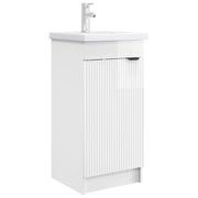 Mobile da bagno con lavabo Bianco Lucido 42 x 40 x 84,5 cm