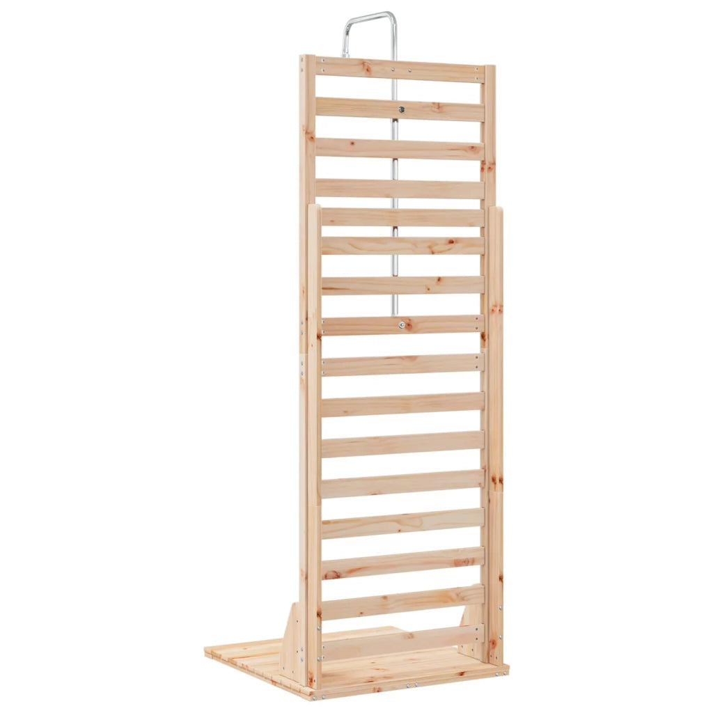 Doccia da esterno 225 cm Legno massello di pino e acciaio inox 886348