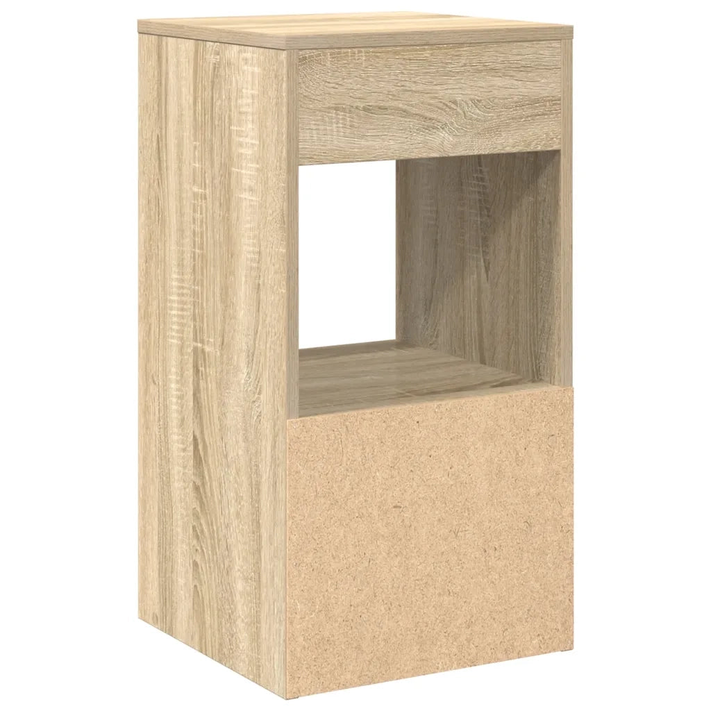 Comodini con Cassetto 2 pz Rovere Sonoma 35x34x66,5 cm 858718