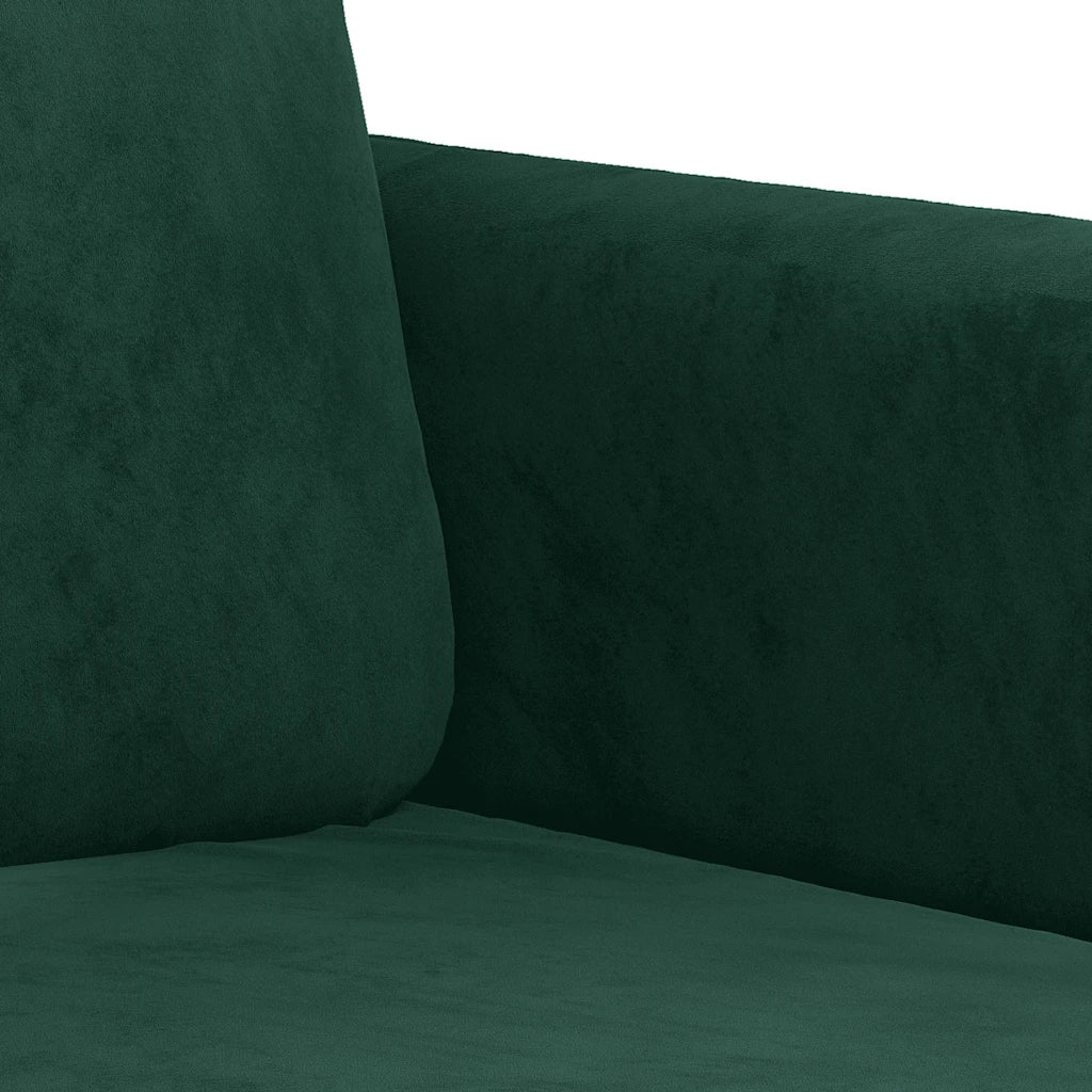 Divano a 3 Posti-Sofa 3 Posti Verde Scuro 180 cm in Velluto 857326