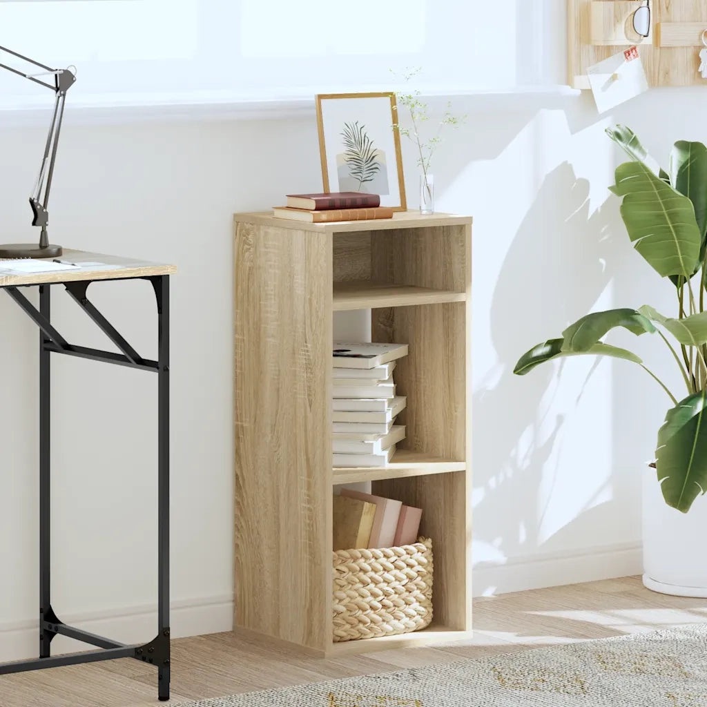 Libreria-Scaffale per Libri-Mobile di Stoccaggio Rovere Sonoma 34x31x80 cm in Legno Multistrato