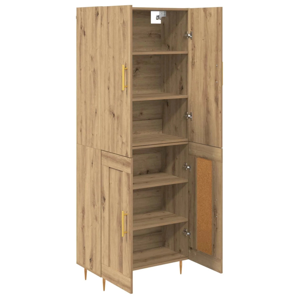 Credenza-Buffet-Armadio da cucina Rovere artigianale 69,5 x 34 x 180 cm 874371