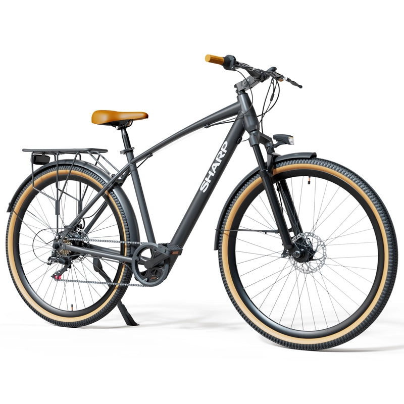 Sharp bk-dm03-eb bicicletta elettrica nero, marrone acciaio 20 26 kg - SHABK-DM03E