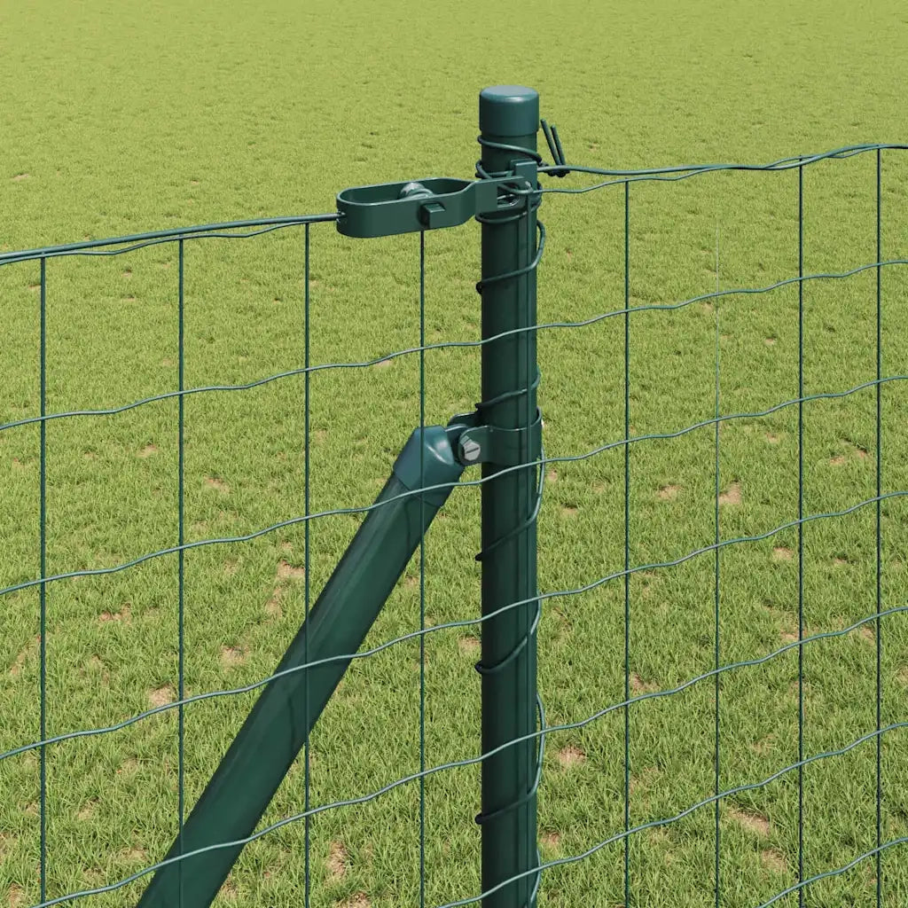 Recinzione da Giardino | Recinzione con Posto Verde 1,5 x 10 m Acciaio