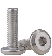 Viti a flangia 10 pezzi - Viti a 6 facce per macchina - In acciaio inossidabile - Capocorda piano - Componenti di fissaggio - Lavorazione del legno DIY
