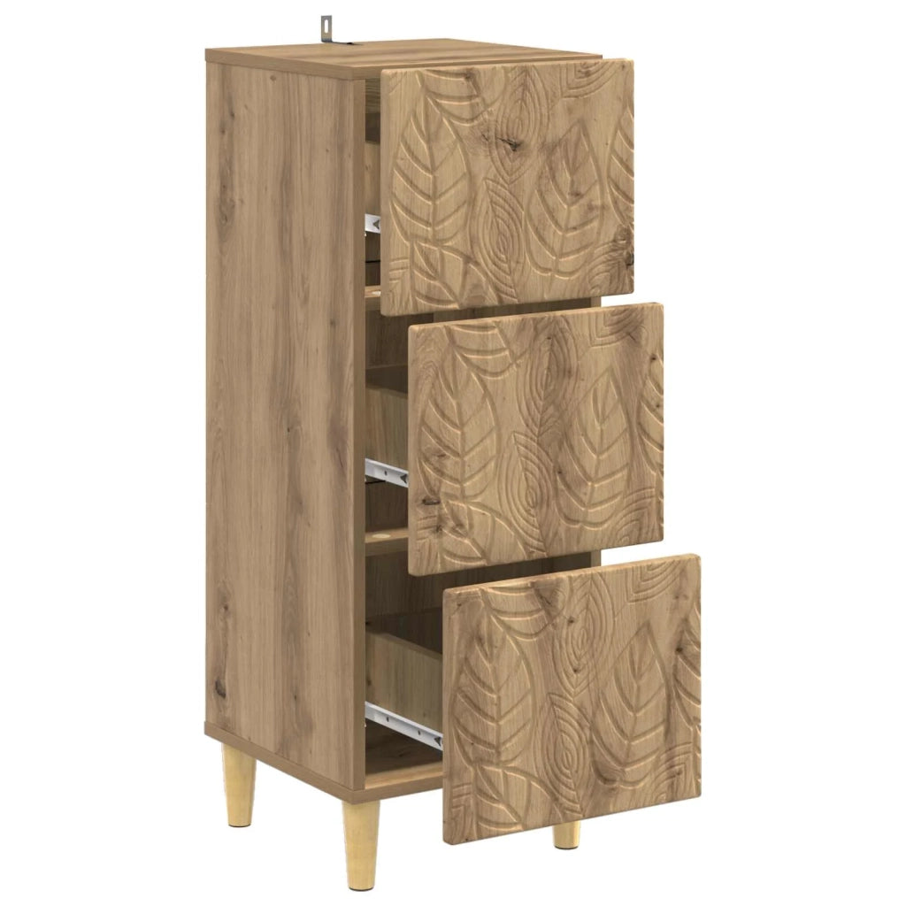 Mobile con Cassetti Rovere Artigianale 33 x 34,5 x 90 cm