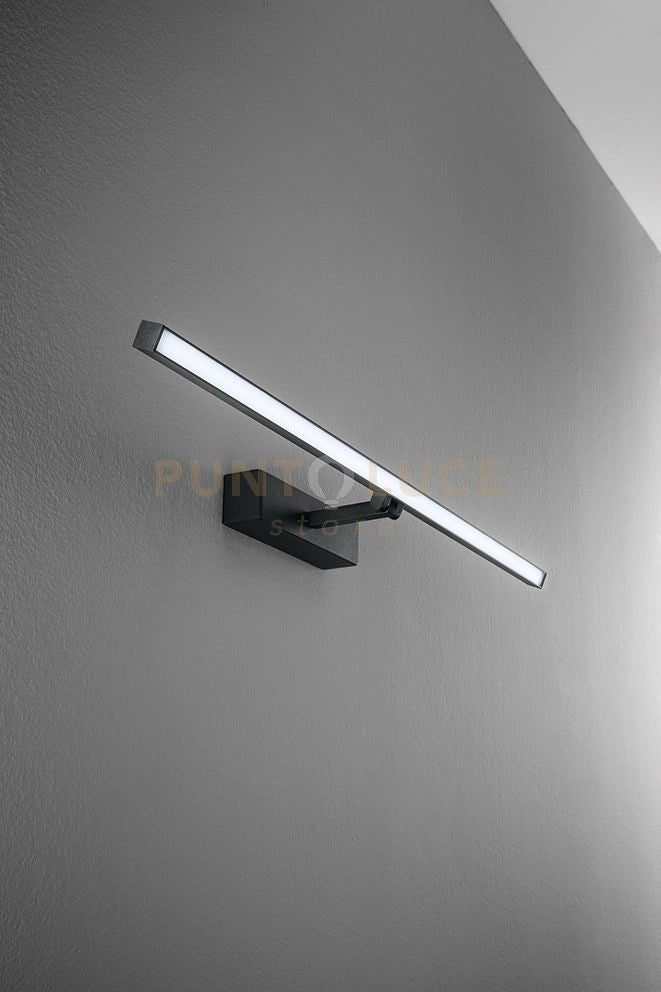 Applique in metallo verniciato nero Riga LED 16W CCT 3000K 4000K 6000K CRI?80 220-240V 50/60Hz 1120Lm 77cm IP44