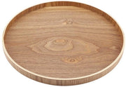 Piatto di Servizio in Legno Rond 33cm - Antiscivolo - Duraturo - Design Unico