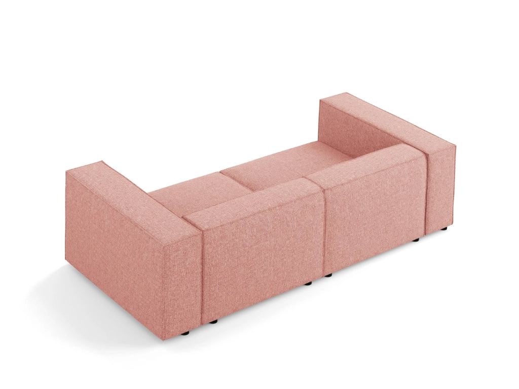 Cosmopolitan Design - Divano "Arendal" 3 posti in ciniglia rosa 