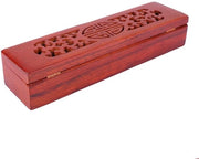 Kit di incenso - Cassetta di incenso - Incensiere - Doppio Felicità - Forma rettangolare - Supporto per stecchi da barbecue - Bruciatura sicura e pulita - Ideale come regalo