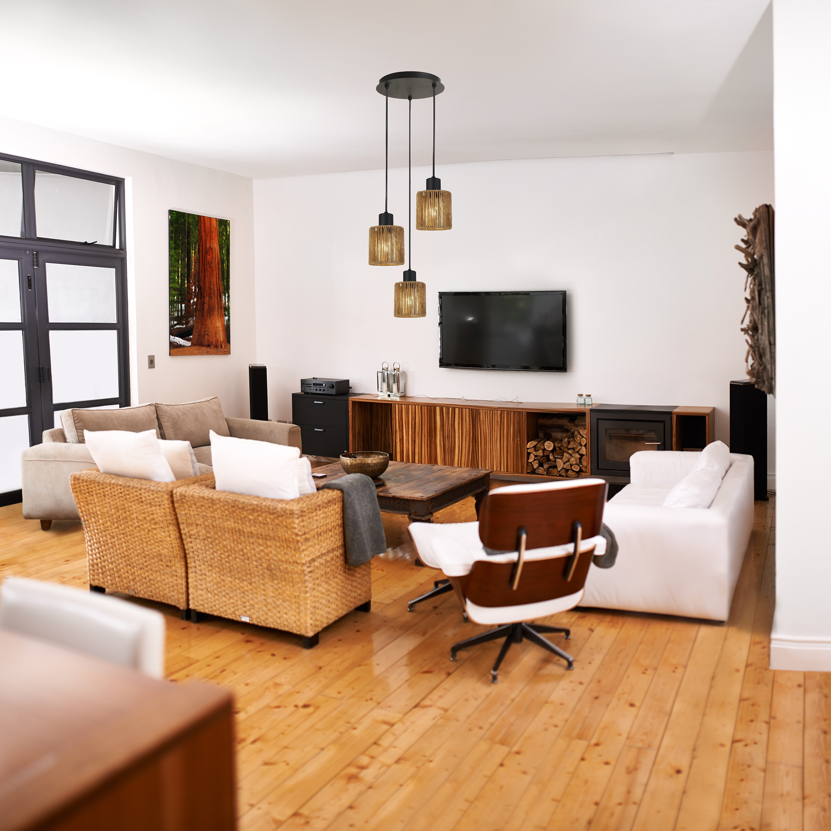 Lampada APP1820-3CPR Nature Black