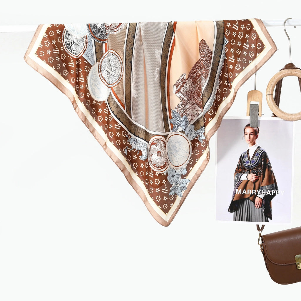 Sciarpa vintage da donna in seta