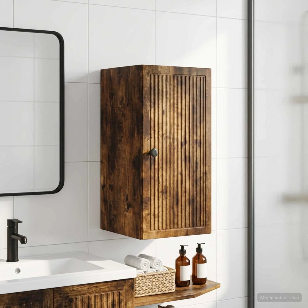 Armadio da bagno a muro EDE Rovere Fumo 30 x 31 x 59 cm 895930