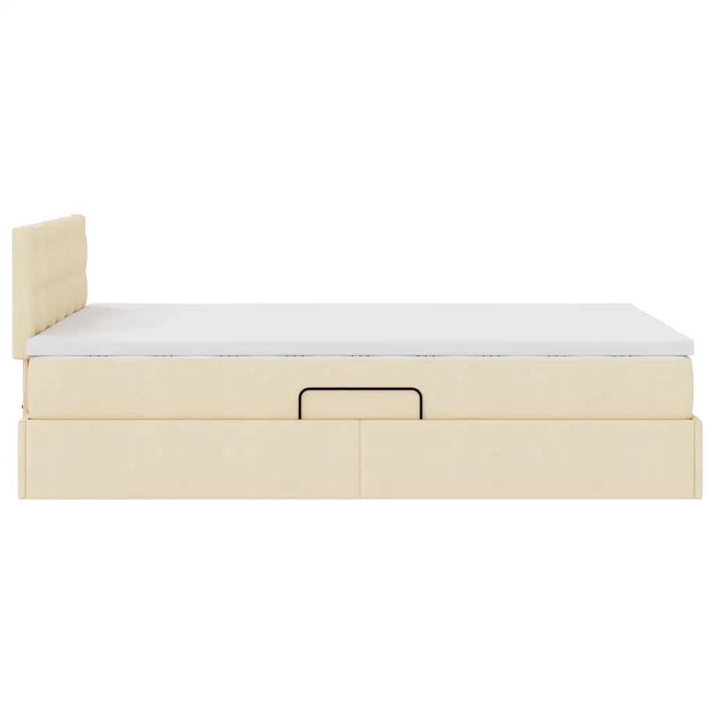 Letto con contenitore e materasso Crema 120 x 200 cm 3370630
