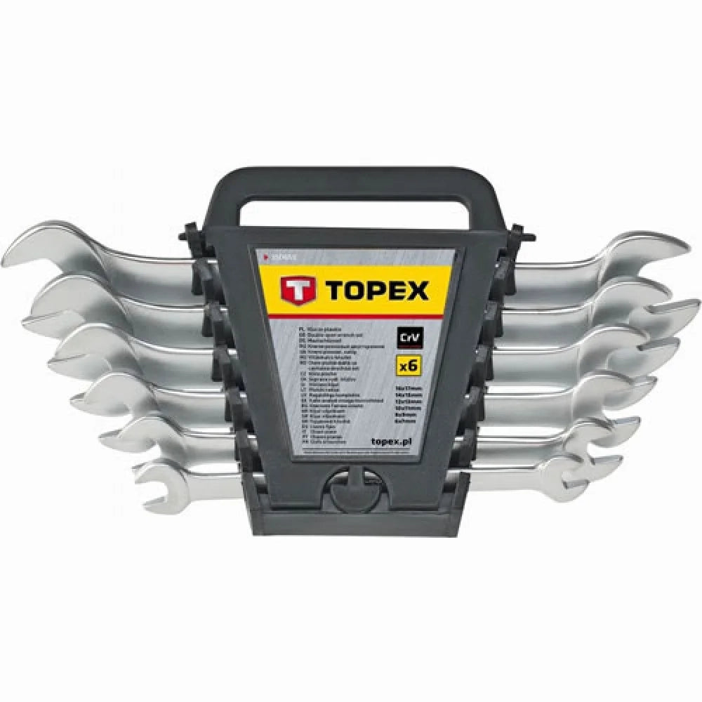 Set chiavi a forchetta doppia mm .6-32, 12 pezzi b07v23mnxt