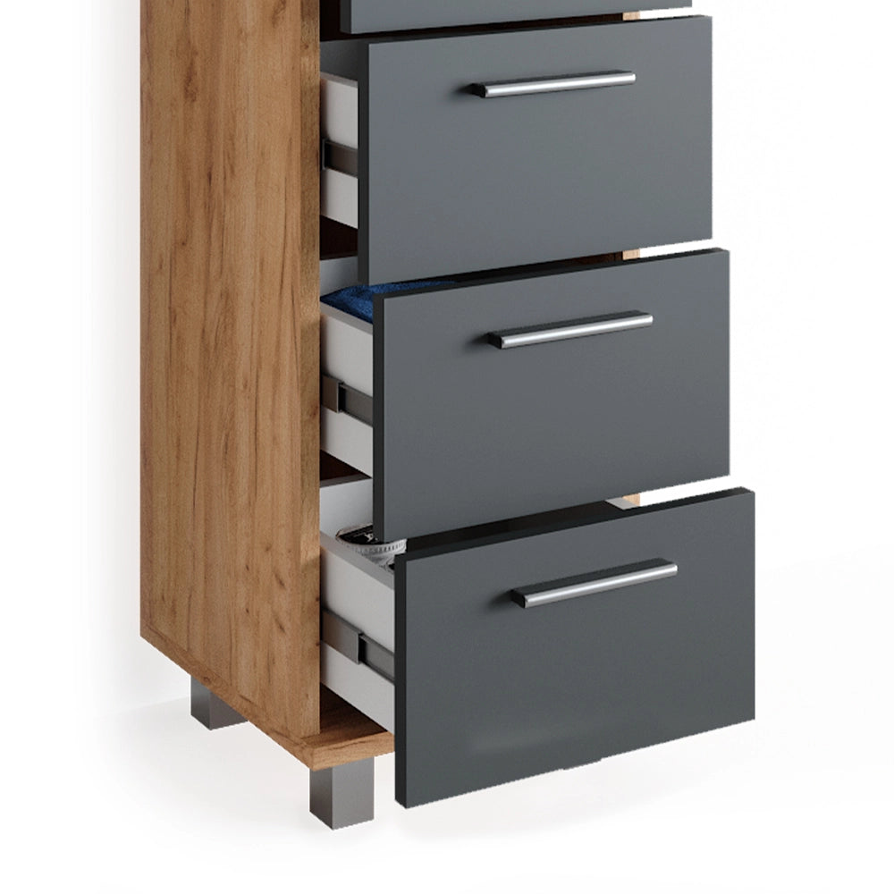 Vicco Set mobili bagno Rovere 3 parti