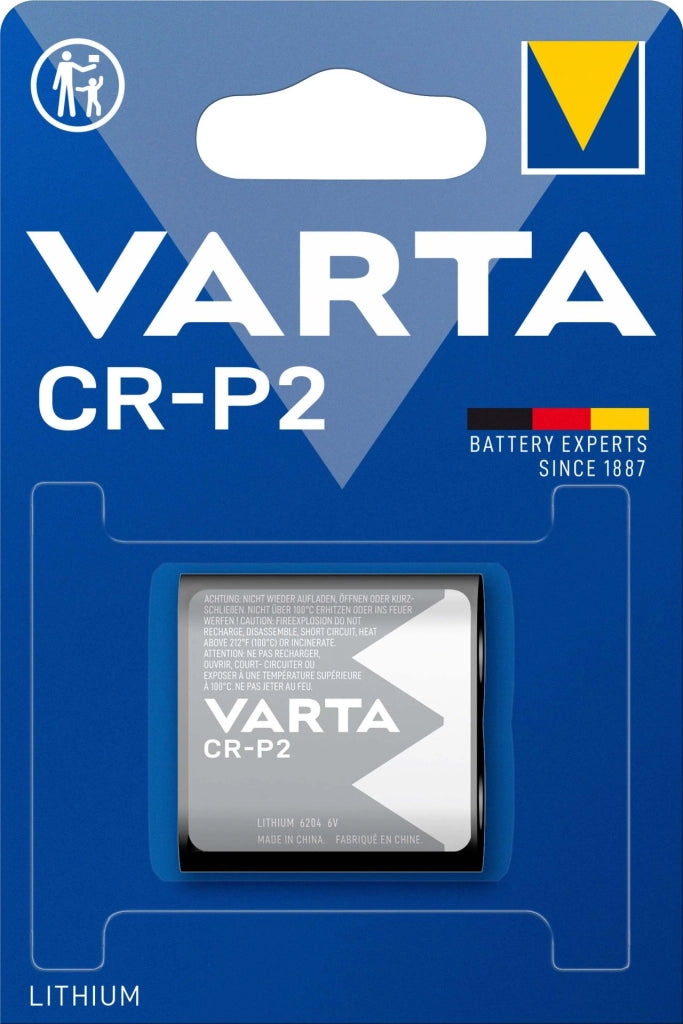 BATTERIA al litio per FOTOGRAFIA CR-P2 VARTA 6V