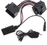 Ricevitore Bluetooth 5.0 con Microfono, Adattatore Aux per Auto compatibile con Opel CD30 CDC40 CD70, Cavo 59,1 Pollici