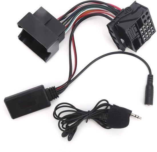 Ricevitore Bluetooth 5.0 con Microfono, Adattatore Aux per Auto compatibile con Opel CD30 CDC40 CD70, Cavo 59,1 Pollici