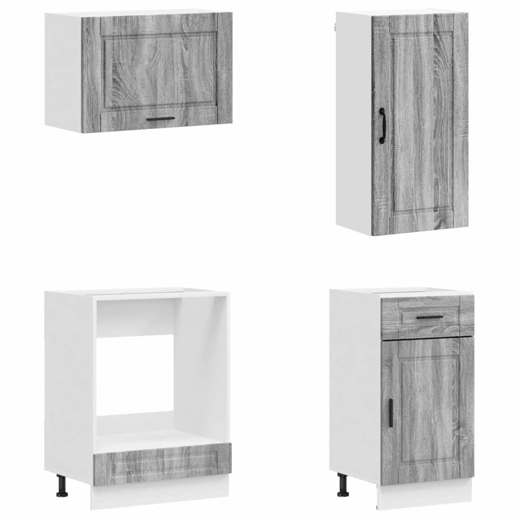 Unità Cucina PORTO 8 pcs Sonoma grigio Legno ingegnerizzato 3438179