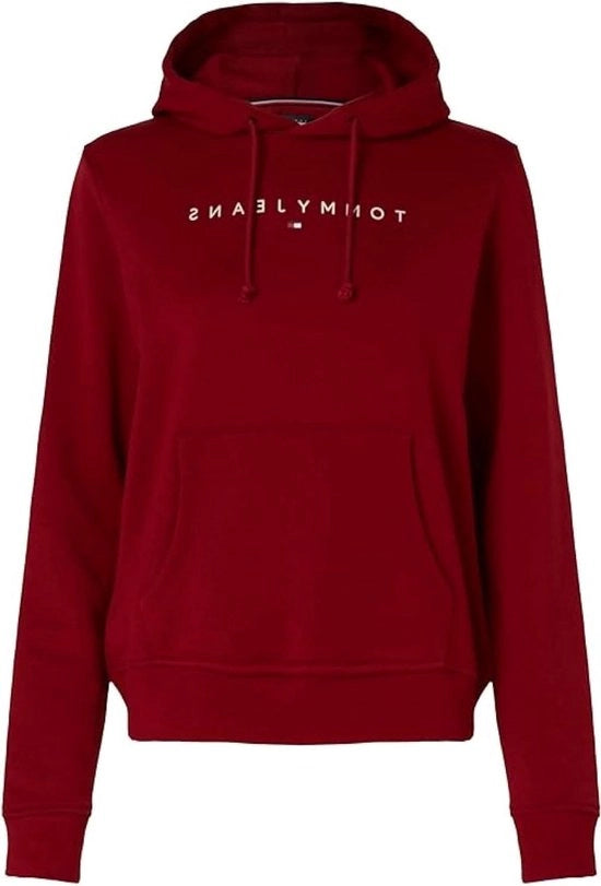 Maglione a Cappuccio Lineare - Rosso - Taglia M - TJW REG LINEAR HOODIE DW0DW17324