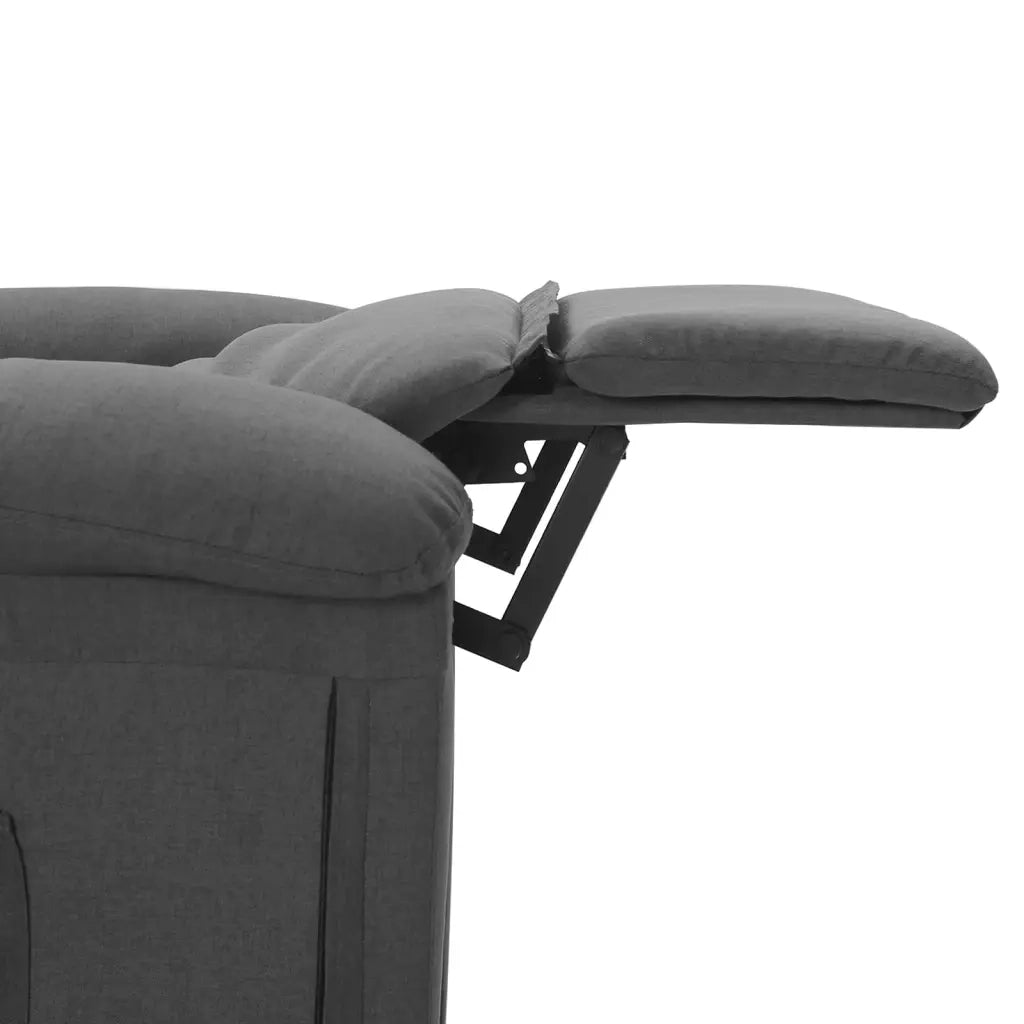 Poltrona Massaggiante Reclinabile Grigio Scuro in Tessuto cod mxl 32439