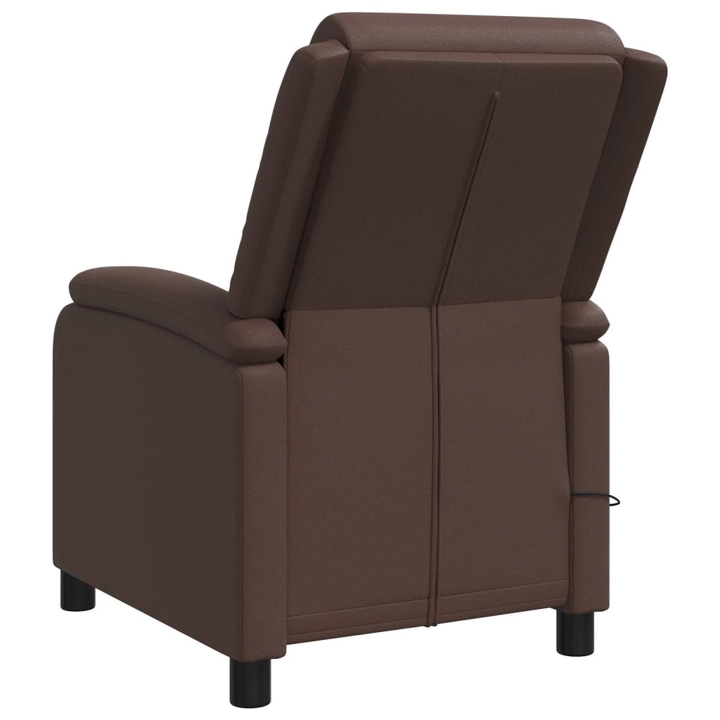 Divano Sedia-Poltrona Massaggiante Marrone Similpelle 556048