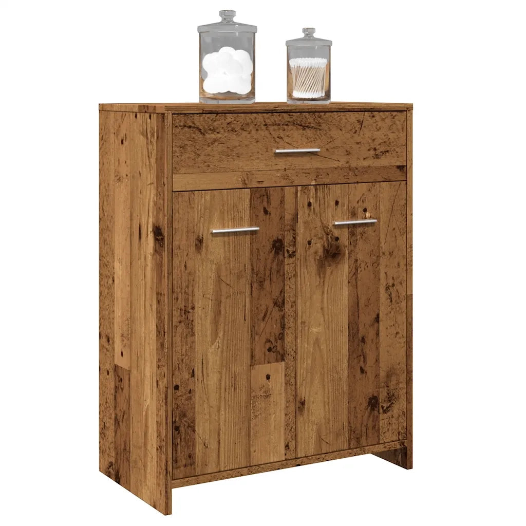 Mobile da Bagno Legno Antico 60x33x80 cm in Legno tecnico 856287